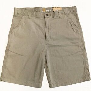 Carhartt Mens Rugged Flex Rigby Shorts Size 38x10 Relaxed Fit Khaki Tan NEW